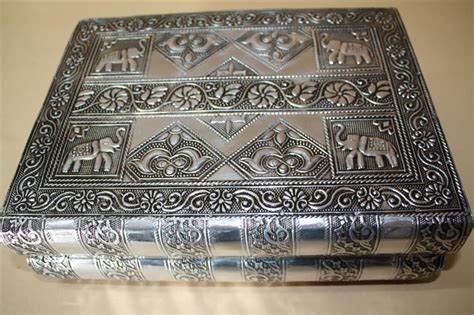 Indian Metal Jewelry Box 